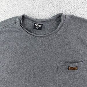 Filson T Shirt Pocket Tee Mens XL Gray Short Sleeve Classic Outdoor